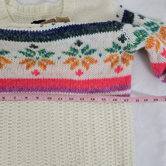 American Eagle Outfitters Ivory wool mohair blend sweater - Picture 4 of 11